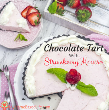 Chocolate Tart with Strawberry Mousse