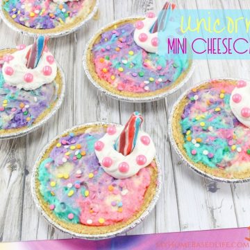 Unicorn Mini Cheesecakes