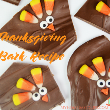 This Thanksgiving Bark is so cute and is perfect for the holidays! Use up leftover Halloween candy to make this perfect fall treat! #thanksgiving #dessert #chocolate #myhomebasedlife | Thanksgiving Bark | Turkey Dessert | Thanksgiving Dessert | Thanksgiving Treat | Kid's Thanksgiving | Fall Themed Dessert | Turkey Treat | DIY Turkey |