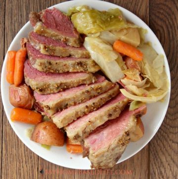 Slow Cooker Corned Beef and Cabbage Recipe- Your home will smell amazing all day. #recipe #cornedbeefandcabbage #stpatricksday #dinner #crockpot #myhomebasedlife | Slow Cooker Corned Beef and Cabbage Recipe | Dinner Recipe | Corned Beef and Cabbage Recipe | St. Patrick's Day Dinner Recipe | Crockpot Recipe | Easy Dinner Recipe |