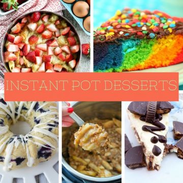 Over 70 incredible Instant Pot Dessert Recipes for you to make right now. Simple and delicious desserts ready in minutes. #instantpot #desserts #myhomebasedlife | Instant Pot Recipes | Instant Pot Dessert Recipes | Instant Pot | Dessert Recipes