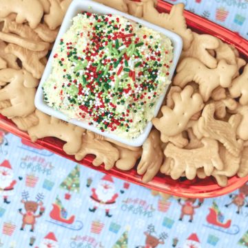 Christmas cake batter dip recipe - an easy no bake Christmas dessert