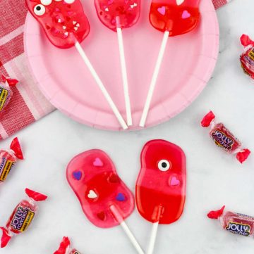 Valentine monster lollipops