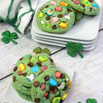 lucky charm cookies for St. Patrick's Day