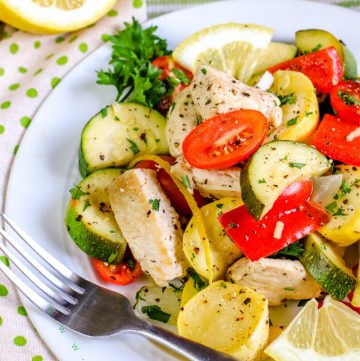 summer garden vegetable skillet
