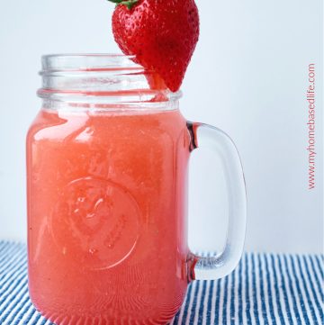 fresh watermelon strawberry lemonade