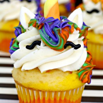 halloween unicorn cupcakes