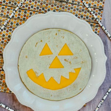 jack o lantern quesadilla easy halloween food