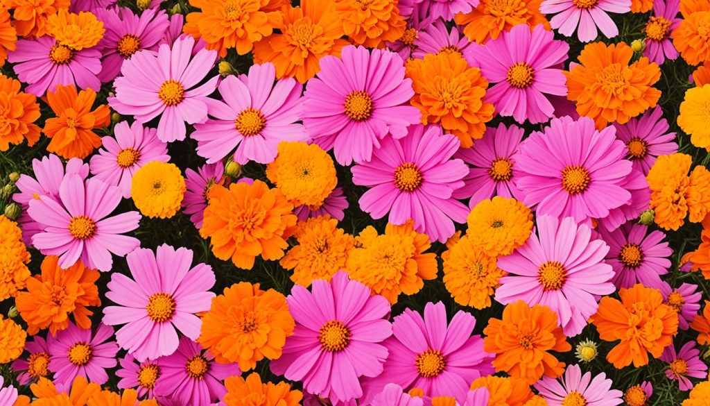 October birth flower Marigold and Cosmos October birth flower Marigold and Cosmos