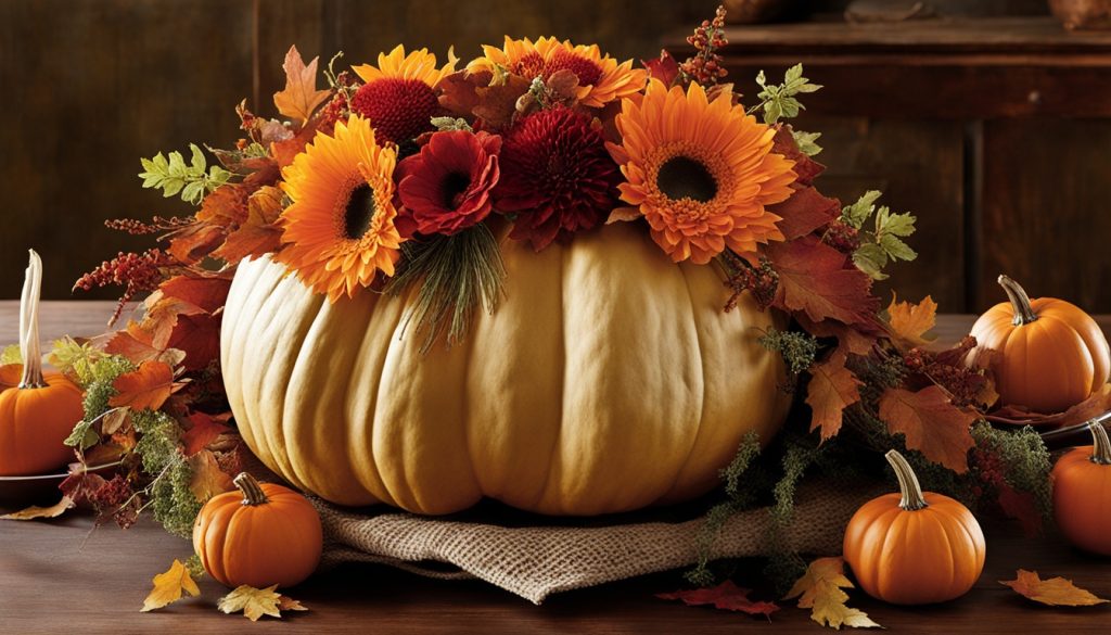 pumpkin floral arrangement for centerpiece pumpkin floral arrangement for centerpiece